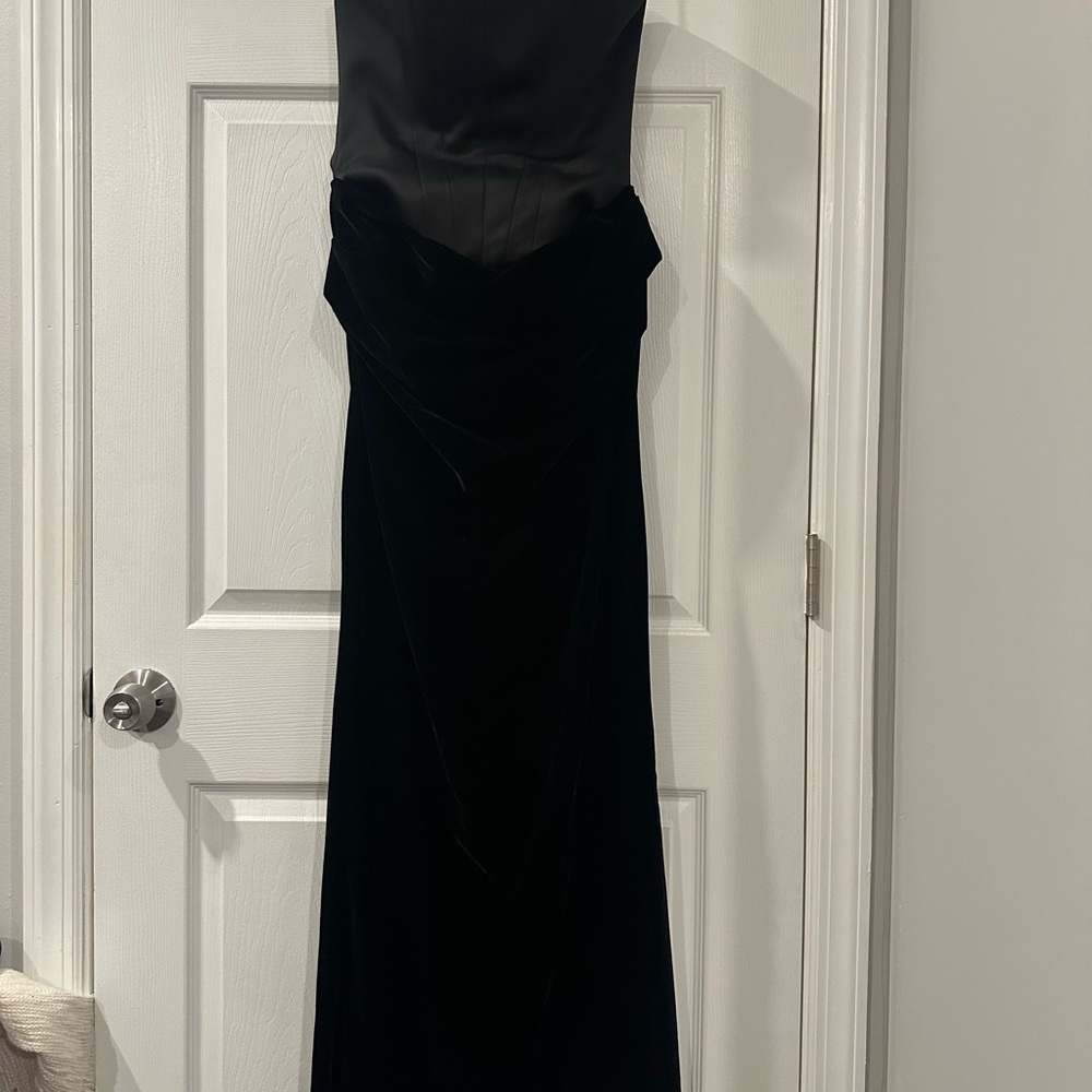 House of CB Black Strapless Gown